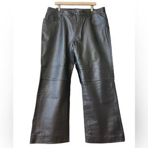 Plonge lamb genuine leather pants